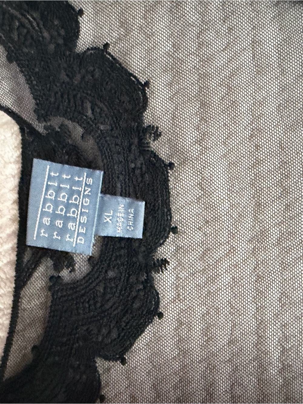 Rabbit Rabbit Rabbit Black Lace Sheer Cropped Cardigan - Picture 2 of 4